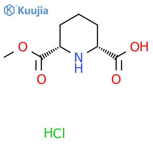 rac-(2R,6S)-6-(methoxycarbonyl)piperidine-2-carboxylic acid hydrochloride, cis structure