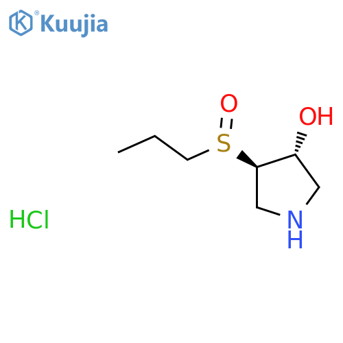 rac-(3R,4R)-4-(propane-1-sulfinyl)pyrrolidin-3-ol hydrochloride, trans structure