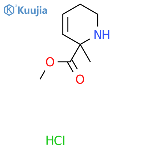 methyl 2-methyl-1,2,5,6-tetrahydropyridine-2-carboxylate hydrochloride structure