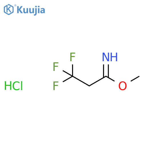 Methyl 3,3,3-trifluoropropanimidate hydrochloride structure