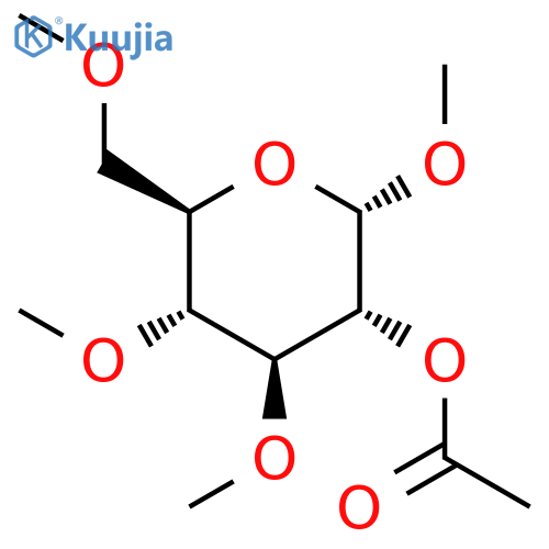 a-D-Glucopyranoside, methyl3,4,6-tri-O-methyl-, acetate (9CI) structure