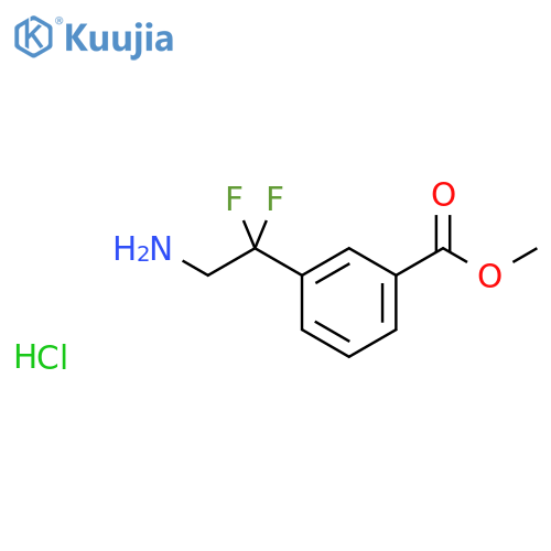 Methyl 3-(2-amino-1,1-difluoroethyl)benzoate hydrochloride structure