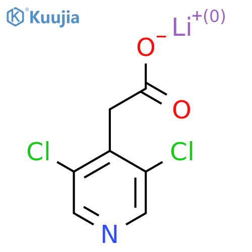 lithium(1+) 2-(3,5-dichloropyridin-4-yl)acetate structure