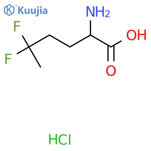 2-Amino-5,5-difluorohexanoic acid hydrochloride structure