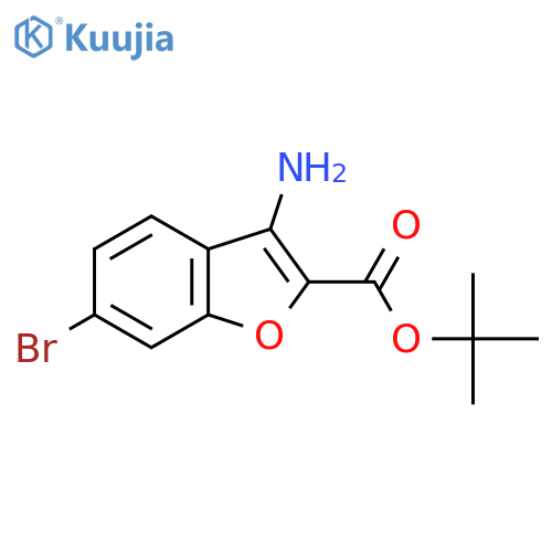 Tert-butyl 3-amino-6-bromo-1-benzofuran-2-carboxylate structure