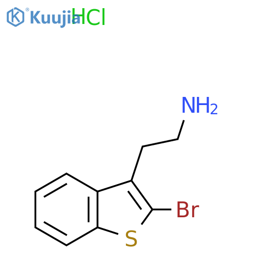 2-(2-bromo-1-benzothiophen-3-yl)ethan-1-amine hydrochloride structure