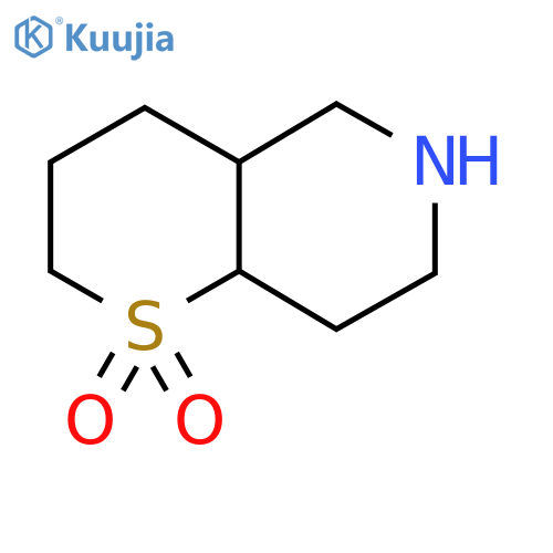 octahydro-2H-1lambda6-thiopyrano3,2-cpyridine-1,1-dione structure