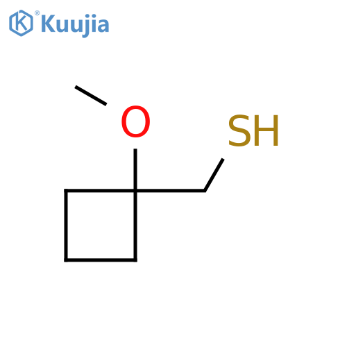 (1-Methoxycyclobutyl)methanethiol structure