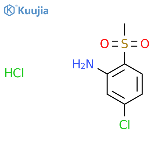 5-chloro-2-methanesulfonylaniline hydrochloride structure