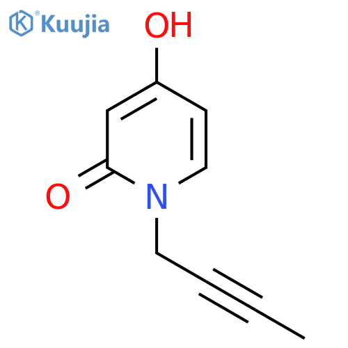 1-But-2-ynyl-4-hydroxypyridin-2-one structure