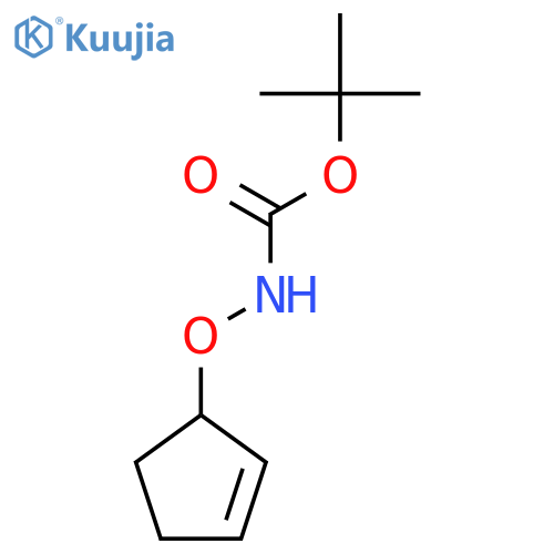 tert-butyl N-(cyclopent-2-en-1-yloxy)carbamate structure