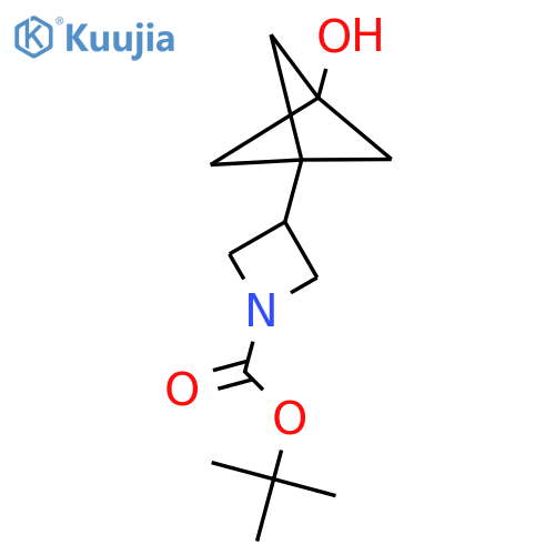 tert-butyl 3-{3-hydroxybicyclo1.1.1pentan-1-yl}azetidine-1-carboxylate structure