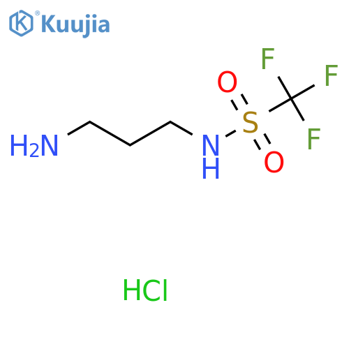 N-(3-aminopropyl)-1,1,1-trifluoromethanesulfonamide hydrochloride structure