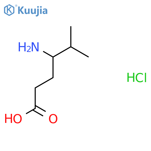 4-Amino-5-methylhexanoic acid;hydrochloride structure