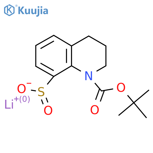 Lithium(1+) ion 1-[(tert-butoxy)carbonyl]-1,2,3,4-tetrahydroquinoline-8-sulfinate structure