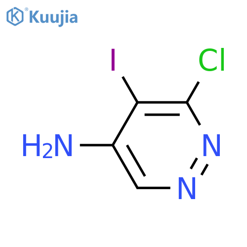 6-Chloro-5-iodopyridazin-4-amine structure