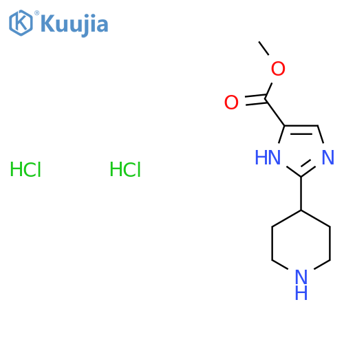methyl 2-(piperidin-4-yl)-1H-imidazole-5-carboxylate dihydrochloride structure