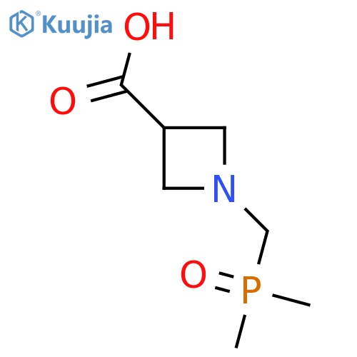 1-(dimethylphosphoryl)methylazetidine-3-carboxylic acid structure