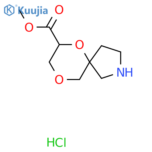 methyl 6,9-dioxa-2-azaspiro4.5decane-7-carboxylate hydrochloride structure