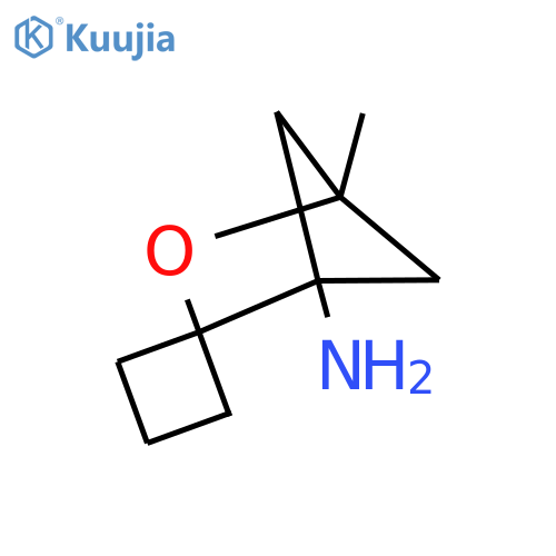4-Methyl-3-oxaspiro[bicyclo[2.1.1]hexane-2,1'-cyclobutan]-1-amine structure