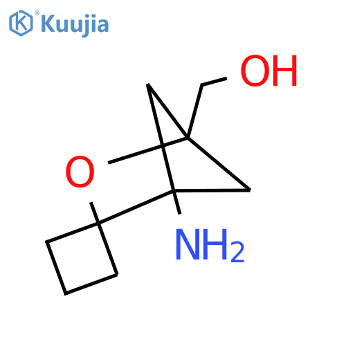 (4-Aminospiro[2-oxabicyclo[2.1.1]hexane-3,1'-cyclobutane]-1-yl)methanol structure