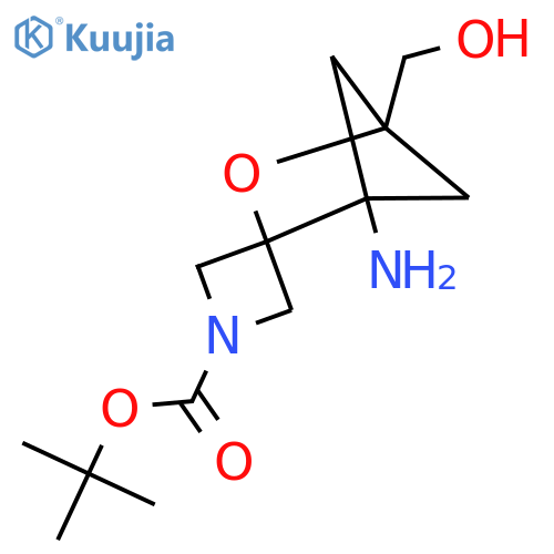 Tert-butyl 4-amino-1-(hydroxymethyl)spiro[2-oxabicyclo[2.1.1]hexane-3,3'-azetidine]-1'-carboxylate structure