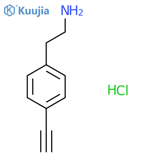 2-(4-Ethynylphenyl)ethan-1-amine hydrochloride structure