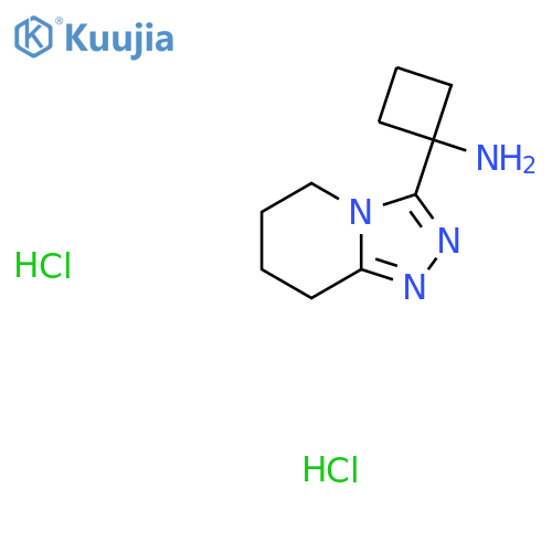 1-{5H,6H,7H,8H-1,2,4triazolo4,3-apyridin-3-yl}cyclobutan-1-amine dihydrochloride structure