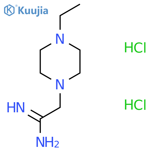 2-(4-ethylpiperazin-1-yl)ethanimidamide dihydrochloride structure