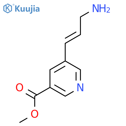 Methyl 5-(3-aminoprop-1-en-1-yl)pyridine-3-carboxylate structure