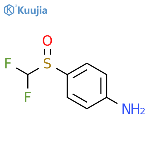 4-difluoromethanesulfinylaniline structure