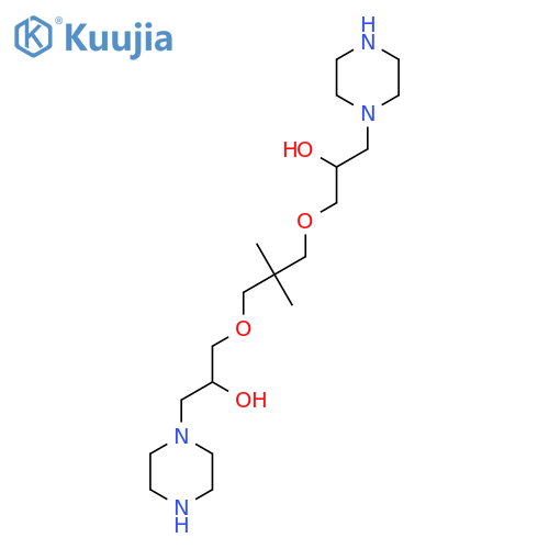 1-{3-[2-Hydroxy-3-(piperazin-1-yl)propoxy]-2,2-dimethylpropoxy}-3-(piperazin-1-yl)propan-2-ol structure