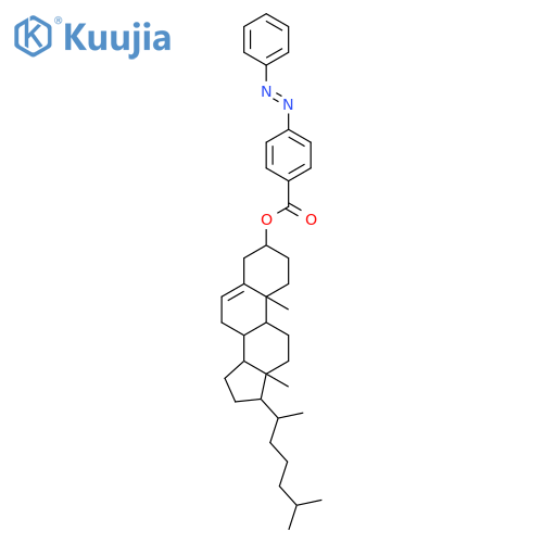 [10,13-dimethyl-17-(6-methylheptan-2-yl)-2,3,4,7,8,9,11,12,14,15,16,17-dodecahydro-1h-cyclopenta[a]phenanthren-3-yl] 4-phenyldiazenylbenzoate structure