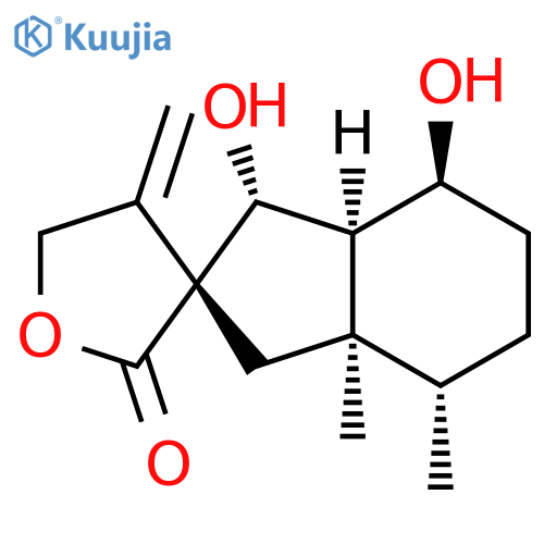 Spiro[furan-3(2H),2'-[2H]inden]-2-one,decahydro-1',7'-dihydroxy-3'a,4'-dimethyl-4-methylene-,(1'R,2'R,3'aR,4'S,7'S,7'aR)- structure