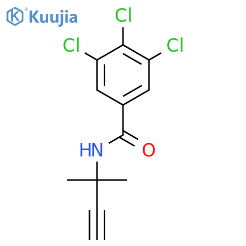Benzamide, 3,4,5-trichloro-N-(1,1-dimethyl-2-propynyl)- structure