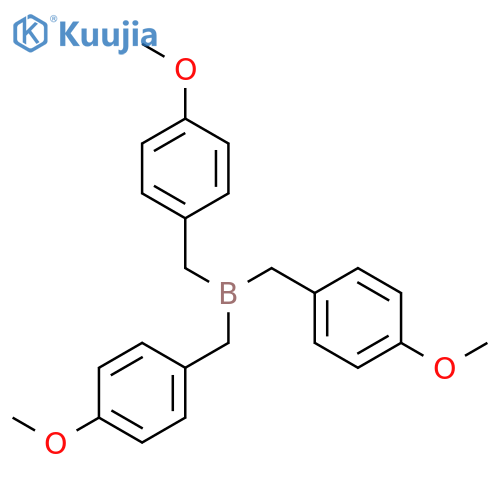 Borane, tris[(4-methoxyphenyl)methyl]- structure
