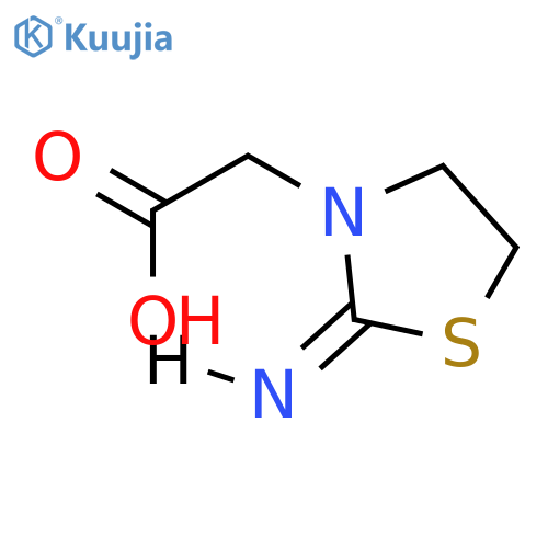 2-(2-imino-1,3-thiazolidin-3-yl)acetic Acid structure