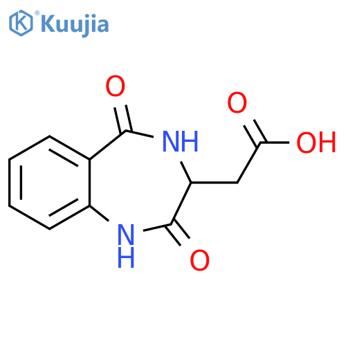 2-(2,5-dioxo-2,3,4,5-tetrahydro-1H-1,4-benzodiazepin-3-yl)acetic acid structure