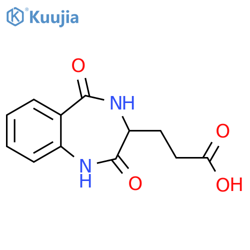 3-(2,5-dioxo-2,3,4,5-tetrahydro-1H-1,4-benzodiazepin-3-yl)propanoic acid structure