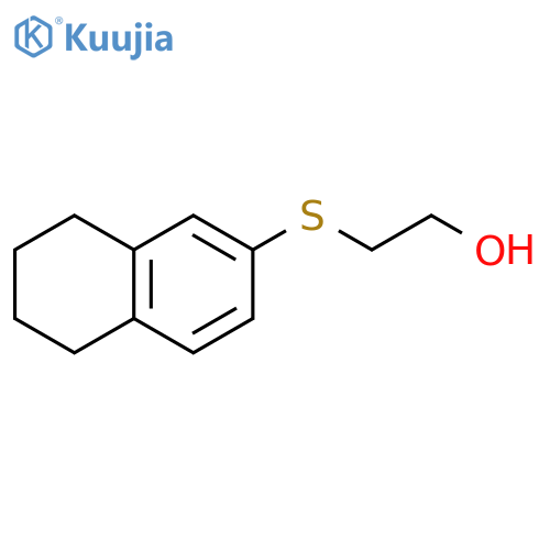 Ethanol, 2-[(5,6,7,8-tetrahydro-2-naphthalenyl)thio]- structure