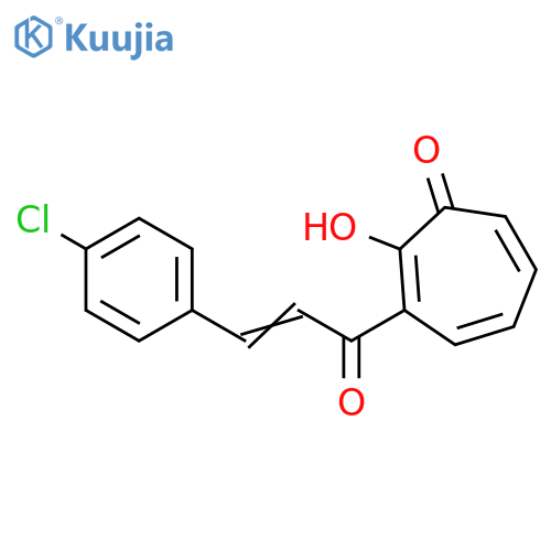 2,4,6-Cycloheptatrien-1-one,3-[3-(4-chlorophenyl)-1-oxo-2-propenyl]-2-hydroxy- structure