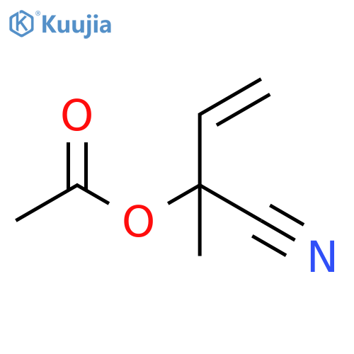 3-Butenenitrile, 2-(acetyloxy)-2-methyl- structure