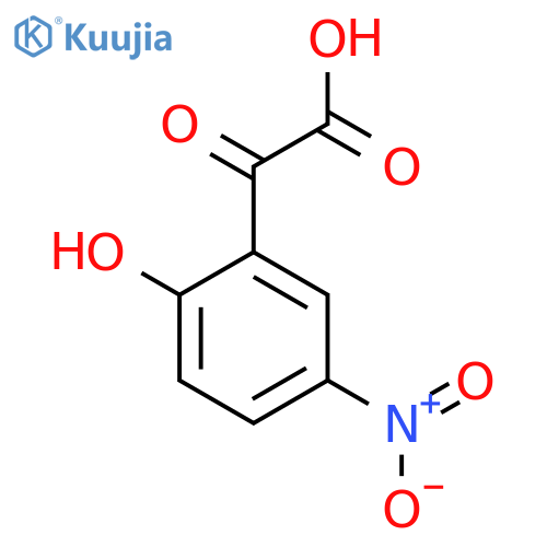 2-(2-hydroxy-5-nitrophenyl)-2-oxoacetic acid structure