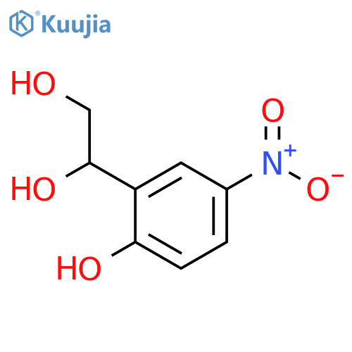 1-(2-hydroxy-5-nitrophenyl)ethane-1,2-diol structure
