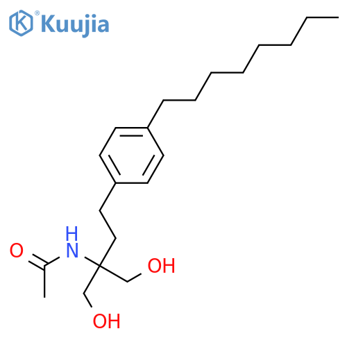 N-(1-Hydroxy-2-(hydroxymethyl)-4-(4-octylphenyl)butan-2-yl)acetamide structure