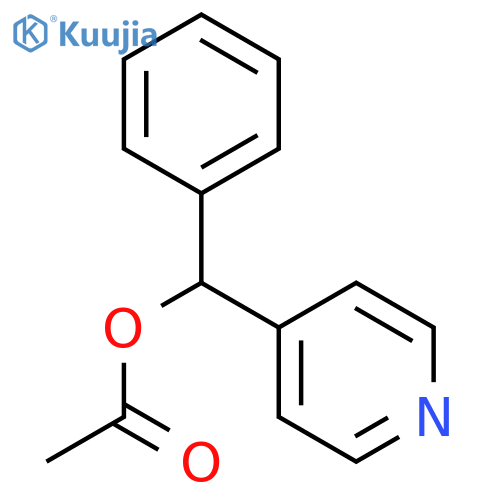 4-Pyridinemethanol, a-phenyl-, 4-acetate structure