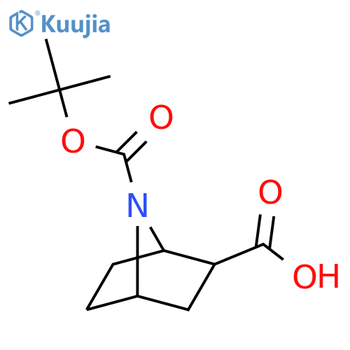7-Azabicyclo[2.2.1]heptane-2,7-dicarboxylicacid, 7-ethyl ester structure