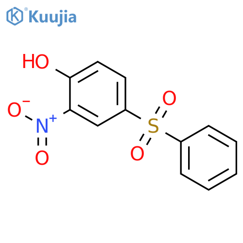 Phenol, 2-nitro-4-(phenylsulfonyl)- structure