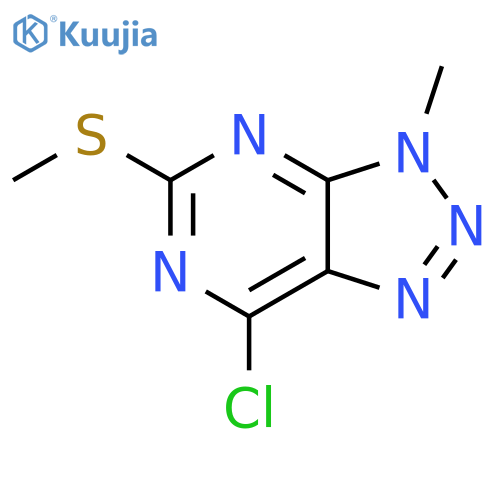 7-chloro-3-methyl-5-(methylsulfanyl)-3H-[1,2,3]triazolo[4,5-d]pyrimidine structure
