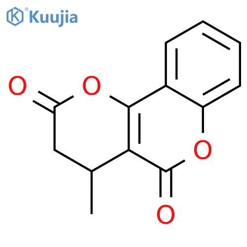 2H,5H-Pyrano[3,2-c][1]benzopyran-2,5-dione, 3,4-dihydro-4-methyl- structure